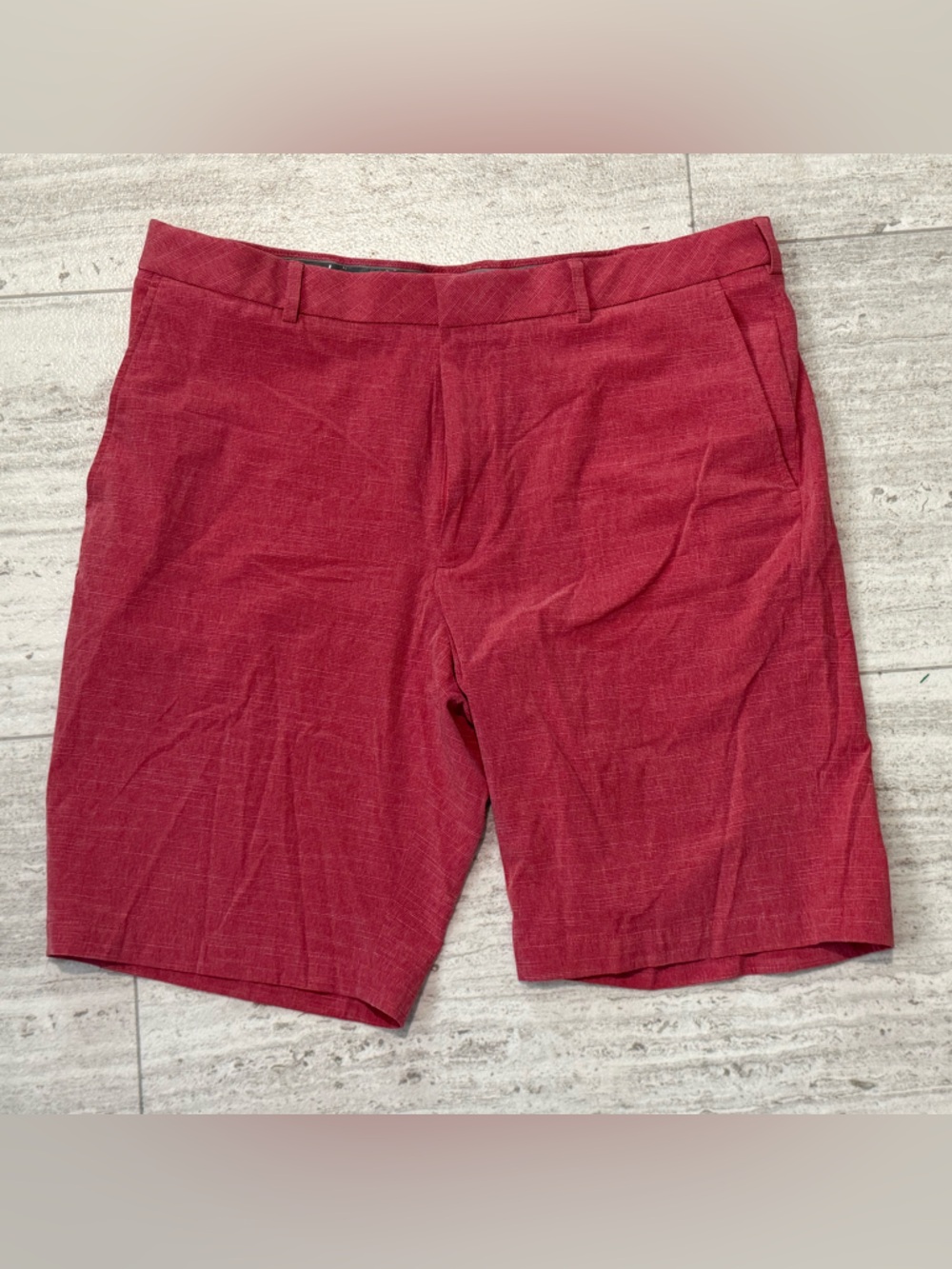 Walter Hagen Red Flat-Front Men’s Shorts